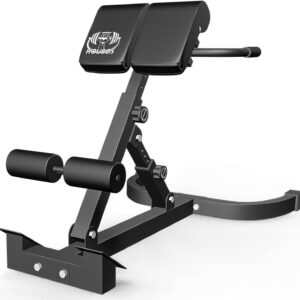 Hyper Back Extension Roman Chair – Multi-Functional Bench for Full All-in-One Body Workout Adjustable Ab Sit up Bench Decline Bench Flat Bench