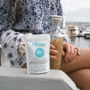 FijiKava Instant Kava Kava Powder 500g – Premium Kava Root Powder with High Kavalactone Content – Natural Relaxation Aid for Calmness, Stress Relief, and Sleep Support – Easy-to-Mix