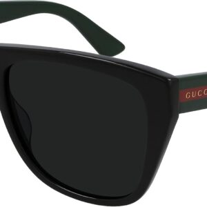 Gucci GG 0926S 001 Black Plastic Square Sunglasses Grey Lens, Men