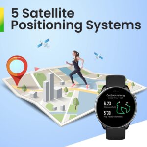 Amazfit GTR Mini Smart Watch 43mm, 14-Day Battery Life, GPS, AI Fitness App Enabled, Heart Rate & Sleep Health Monitoring, Activity Trackers and Smartwatches, Android iPhone Compatible, Black