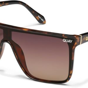 Quay – Sunglasses for Men & Women, Nightfall Remixed Polarized Shield Lenses with UV Protection, Oversized Sunglasses