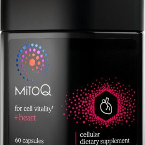 MitoQ +Heart Premium CoQ10 Antioxidant – Contains Mitoquinol Mesylate, Magnesium, L-Carnitine & Vitamin D3 – Supports Cardiovascular and Circulatory Health, & Cell Vitality (60 Capsules)