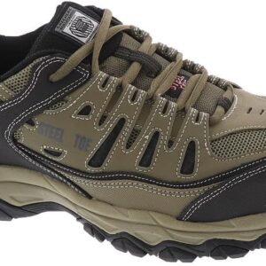 Skechers Men’s Cankton Steel Toe Construction Shoe – Electrical Hazard Rated, Memory Foam