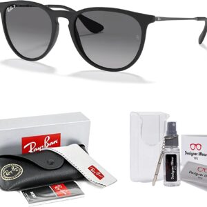 Ray-Ban RB4171 ERIKA Round Sunglasses For Women +BUNDLE with ACCESSORY EYEWEAR KIT
