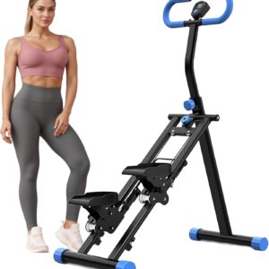 Stair Stepper for Home Vertical Climber, Foldable Full Body Exercise Aerobic Climbing Machines, Mountaineering Fitness Equipment with Adjustable Handles