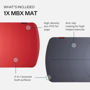 Les Mills™ MBX MAT™ Dual Sided Exercise Mat For Yoga and Dynamic Exercise Training At Home and Gym Use