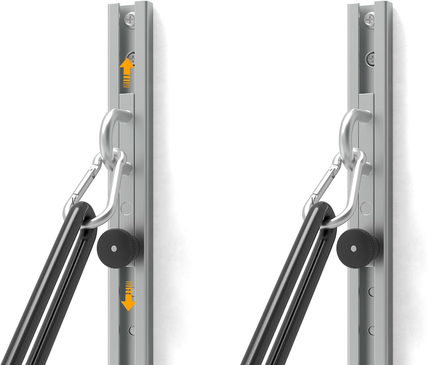 Professional 80" Adjustable Wall Anchor for Resistance Bands - Ultimate Home Gym Solution Wall-Mounted Anchor Fitness System