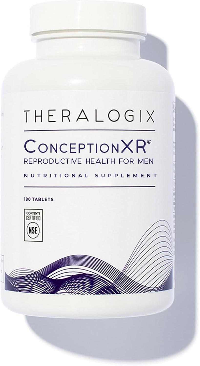 Theralogix ConceptionXR Reproductive Health For Men, Men's Preconception Vitamins for Fertility Support, Male Fertility Supplements for Sperm Health, NSF Certified - 180 Tabs (90-Day Supply), Unflavor - Image 7