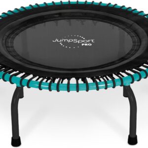 JumpSport 350 PRO Indoor Heavy Duty Fitness Trampoline, 39-inch | 36 Premium EnduroLast 4 Elastic Cords | Customized Bounce with 7 Settings | 300 lb Wt. Rating | 60-Day Free Trial to 350+ Videos
