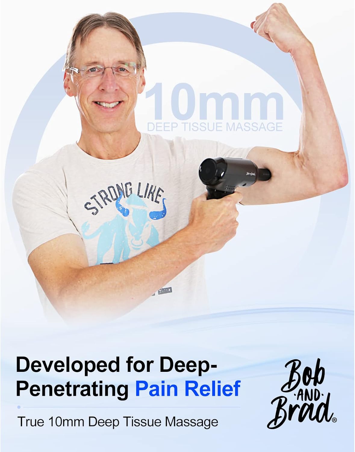 BOB AND BRAD T2 Massage Gun and Electric Heating Pad for Back Neck and Shoulders - Image 2
