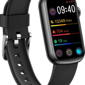 FITVII Slim Fitness Tracker with Blood Oxygen, Blood Pressure, 24/7 Heart Rate and Sleep Tracking, IP68 Waterproof Activity Trackers and Smart Watches with Step Tracker, Pedometer for Women Men