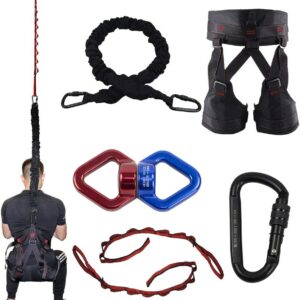 DASKING Pro Yoga Resistance Band – Heavy Duty Bungee Cord for Home Gym, Pilates & Agility Training (4 Weight Classes)