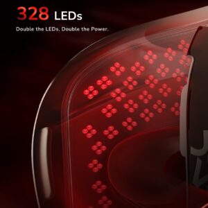 JOVS Red Light Therapy Mask for Face, LED Face Mask with Near-Infrared Light, Rechargeable, 4 Modes, Portable Anti-Aging Skin Care Device for Home Use