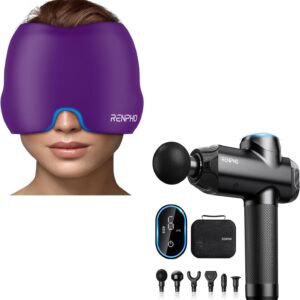 RENPHO Ice Head Wrap & Massage Gun