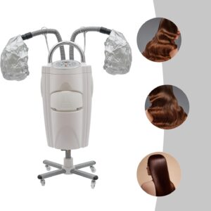 Professional Hair Steamer, 700W 110V Orbiting Hair Color Processor with Rolling Base, Floor Standing Perming Hair Care Machine for Salons, Spas, Beauty