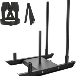 VEVOR Weight Training Pull Sled, Fitness Strength Speed Training Sled, Steel Power Sled Workout Equipment for Athletic Exercise and Speed Improvement