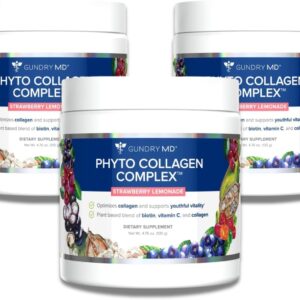 Gundry MD Phyto Collagen Complex, Strength Supporting Multivitamin Powder Supplement with Vitamin C, Amino Acids, and Polyphenols – Strawberry Lemonade (3)