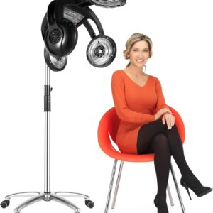 Multifunctional Salon Hair Dryer, Standing Color Processor Height Adjust Hair Color Processor 5 Modes Salon Hair Care/Perming Machine Steamer for Perming, Dyeing