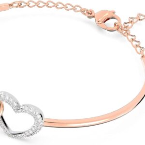 Swarovski Infinity Heart Jewelry Collection, Necklaces and Bracelets, Rose Gold & Rhodium Tone Finish, Clear Crystals