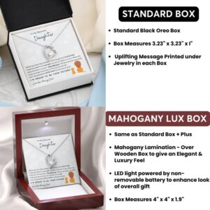 Jewelry Father Daughter Necklace – Forever Love, Proud to Be Your Father – Christmas Birthday Gift From Dad