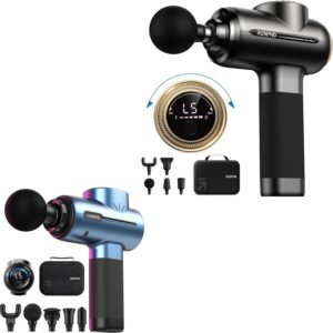RENPHO Massage Gun with 8-12mm Adjustable Amplitude, Deep Tissue Muscle Percussion Massage Gun