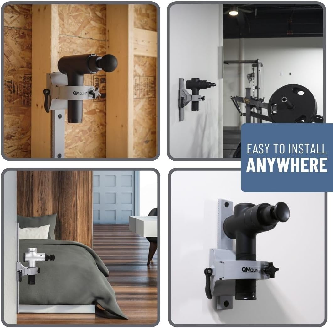 Massage Gun Holder for Back - Fully Adjustable Massage Gun Wall Mount Back Massager, High Strength Nylon Body, No Slip, Immovable Strong Attachment, Supports Deep Massaging - Image 5