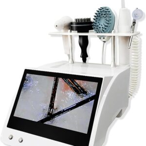 5 in 1 Scalp Skin Hair Follicle Scalp Detector, Multifunction Hair Analyzer Hair Care Machine, 50X 200X Lens Scalp Health Detection for Home Salon Beauty Salon