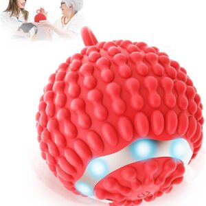 Physical Vibration Therapy Ball, Rechargeable Vibrating Massage Ball 4-Speed Mode, Hand Therapy Balls, Relief Hand Tremors (Parkinson), Stress Relief, Gifts for Parkinson’s Patients