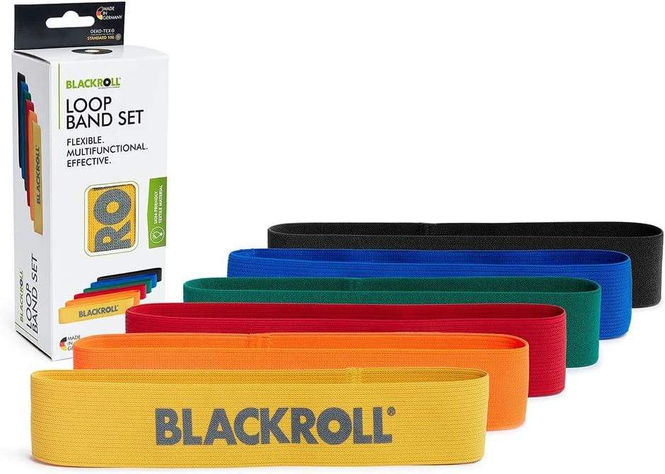 BLACKROLL® Loop Band (32 cm) | Resistance Band for Exercises Fitness and Training | Elastic Fabric Comfortable on The Skin | Home, Gym, Office, Park | Made in Germany