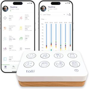 Talli Care – Smart Elderly Care Device – Track Medications, Meals & More with 1-Touch, Connects to The Talli App for Monitoring & Sharing Data with Loved Ones, Caregivers & Healthcare Professionals