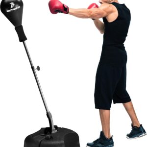 Punching Bag with Stand, Boxing Bag for Teens & Adults – Height Adjustable – Speed Bag for Training, Boxing Equipment, Stress Relief & Fitness