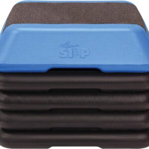 The Step Adjustable High Step Aerobic Platform with 4 Risers, Home Gym Workout Equipment, Fitness Exercise Equipment Made in the USA