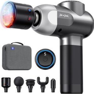 BOB AND BRAD C2 Pro Massage Gun with Heat and Cold Therapy, Mini Massager Gun Deep Tissue, Heated Professional Electric Back Massager for Athletes, Handheld Massager