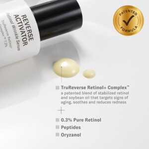 O HUI Reverse Activator Retinol Fine Wrinkle Serum | Korean Skin Care | Comfortable Retinol Serum for Face | Minimal to no irritation | Peptide | Fine Lines & Wrinkles Visibly Reduced by 45%