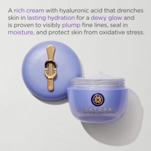 Tatcha Replenishing Nourishment Duo: AM + PM Set, Dewy Skin Cream 1.7 oz & Indigo Overnight Repair Serum 1.7 oz ($164 Value)
