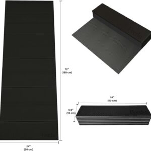 Foldable Yoga Exercise Mat – Lightweight, Anti-Slip, and Easy to Store for Yoga, Pilates, Home Workouts, and Floor Exercises