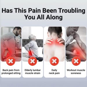 16-Drive 8-Head Massage Gun Set, Deep Tissue Percussion Massager with 16 Massages Heads, Red Light Therapy, Quiet Muscle Massage Gun for Back, Shoulders, Legs, Foot, Body Muscle Pain Relief (16-Head)