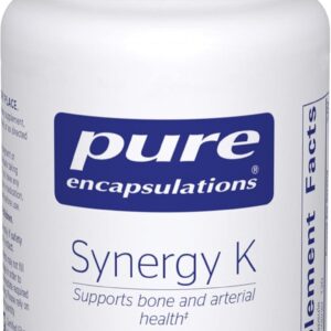 Pure Encapsulations Synergy K – with Vitamin K1, K2 & D3 – Supports Bones, Blood Vessels, Vascular Elasticity & Calcium Utilization* – Includes Cholecalciferol – Gluten Free & Non-GMO – 120 Capsules