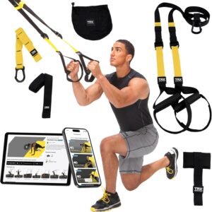 TRX PRO3 Suspension Trainer System, Durable Design for Cross-Training, Weight Training, HIIT Training & Cardio, Includes 3 Anchor Solutions for Indoor & Outdoor Home Gyms
