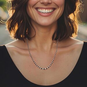 Ross-Simons 8.00 ct. t.w. Sapphire and 1.50 ct. t.w. Diamond Tennis Necklace in 18kt Gold Over Sterling