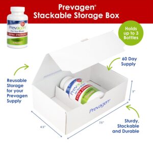 Prevagen Extra Strength 20mg, 60 Capsules |1 Pack| with Apoaequorin & Vitamin D with Attractive and Stackable Prevagen Storage Box