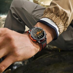 Smart Watch (Call/Notification),1.52” Military Smart Watches for Men, Two Style Kits,Flashlight,100+Sport Modes/Heart Rate/Sleep Monitor/Pedometer, Fitness Tracker Android Phones iPhone Compatible