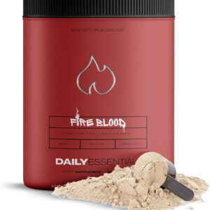 Fireblood Supplements, Multivitamins, Multi-Mineral, Amino Acid Organic Blend | multivitamin for Men, K2 Vitamin | Boost Masculinity, Boost Energy, Heart Health | 300g Bottle, 30 Day Supply