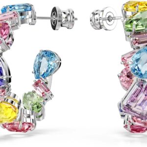 Swarovski Gemstone 5692412 asymmetrical hoop earrings