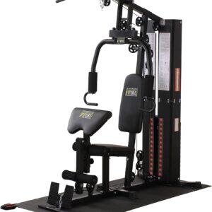 BalanceFrom Multifunctional Home Gym Workout Station with 160LBS Weight, Comes with Floor Mat Stack, Comes with Floor Mat