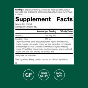 Standard Process Inc. Arginex – Whole Food Formula for Body Cleanse Organs – Liver Support and Kidney Health Supplement with Vitamin A, Oat Flour, Buckwheat and Ascorbic Acid – 180 Tablets