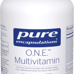 Pure Encapsulations O.N.E. Multivitamin – Once Daily Multivitamin with Antioxidant Complex Metafolin, CoQ10, and Lutein to Support Vision, Cognitive Function, and Cellular Health* – 120 Capsules