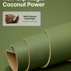 YOTTOY Yoga Mat,Non-Slip Hot Yoga Mat with Anti-Tear Design and Friendly Natural Rubber Mat with Strap and Bag