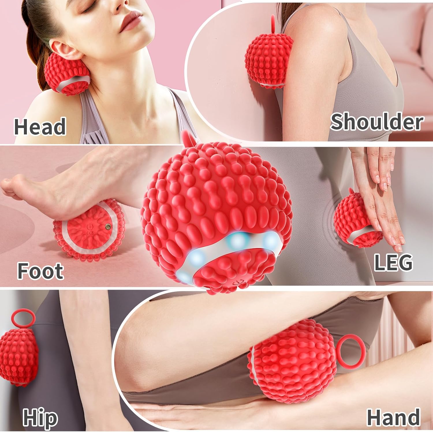 Physical Vibration Therapy Ball, Rechargeable Vibrating Massage Ball 4-Speed Mode, Hand Therapy Balls, Relief Hand Tremors (Parkinson), Stress Relief, Gifts for Parkinson's Patients - Image 6