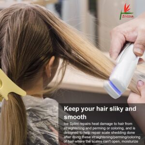 Elitzia ET1410 Frozen Hair Iron – 15.8F Cold Therapy Flat Iron for Damaged Hair Repair & Color Protection (Upright Design)